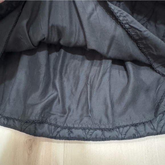 NWT Anthropologie Maeve Quilted Mini Skirt Black Women's Large - Picture 7 of 14